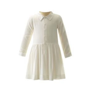 Rachel Riley Girls Shirt Dress, White